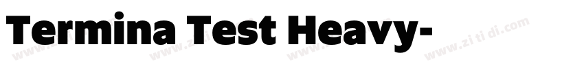 Termina Test Heavy字体转换